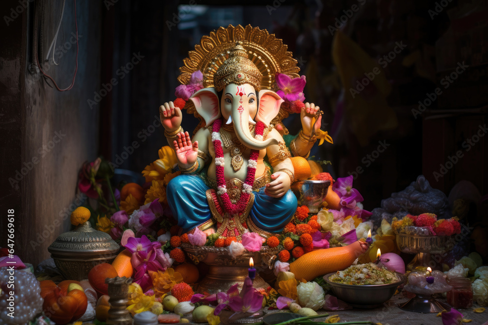 Lord Ganesha, Indian Ganesh festival