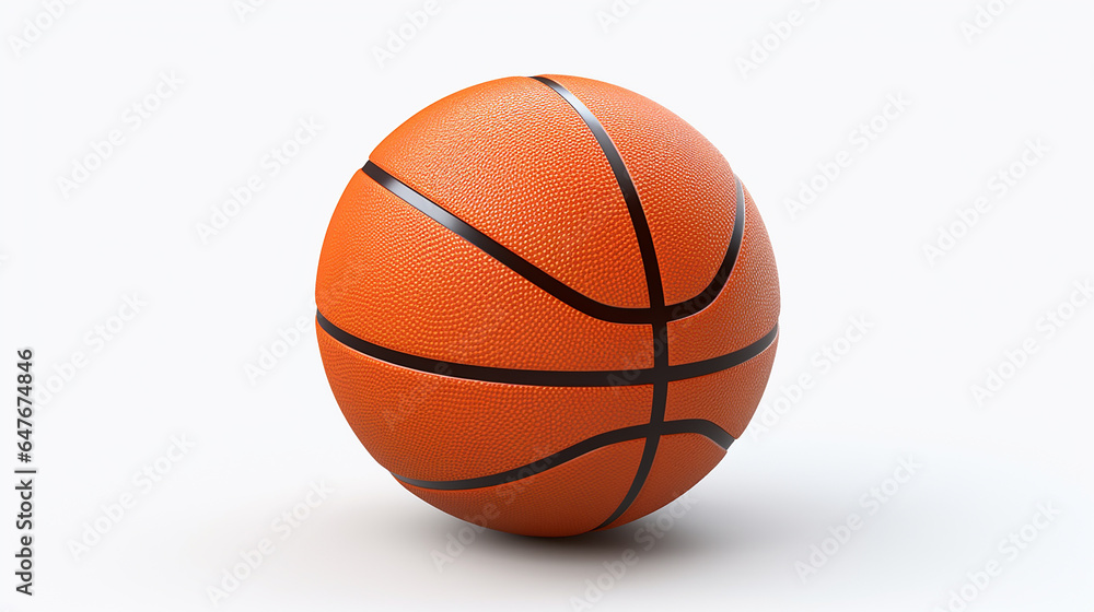 Fototapeta premium basketball isolated on white background