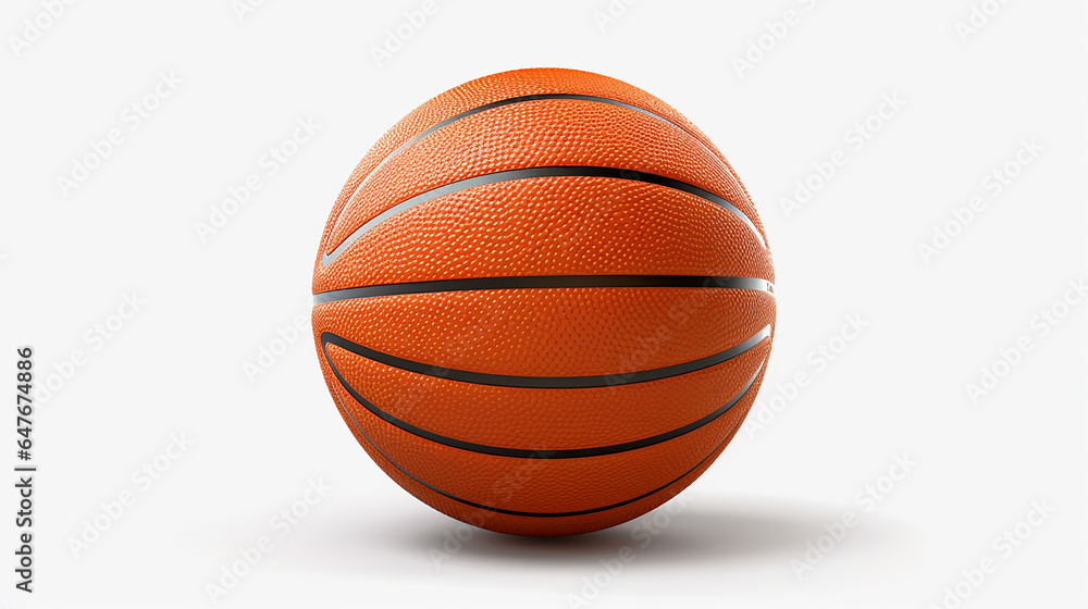 Fototapeta premium basketball isolated on white background