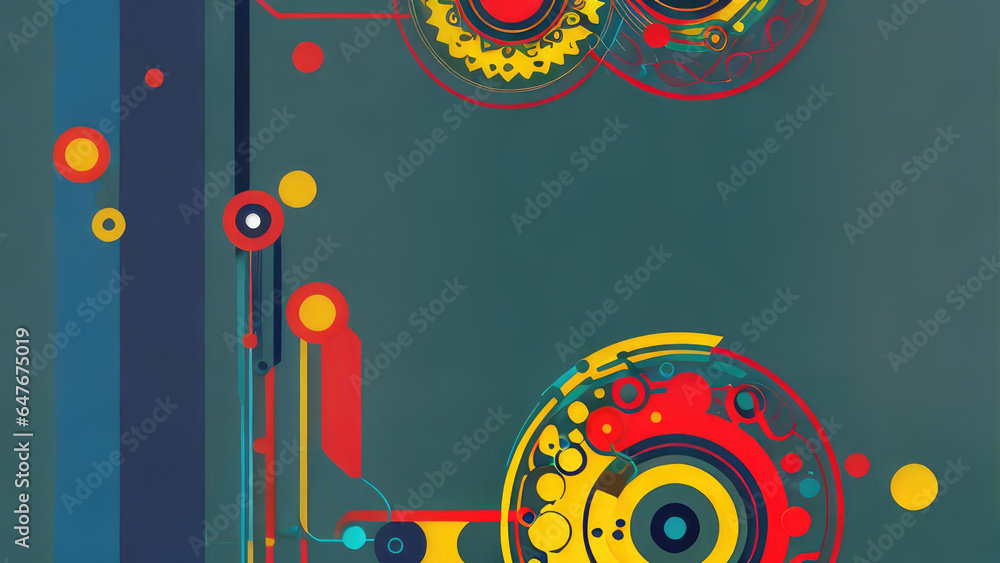 Obraz premium Abstract flat concept creative colour design for background