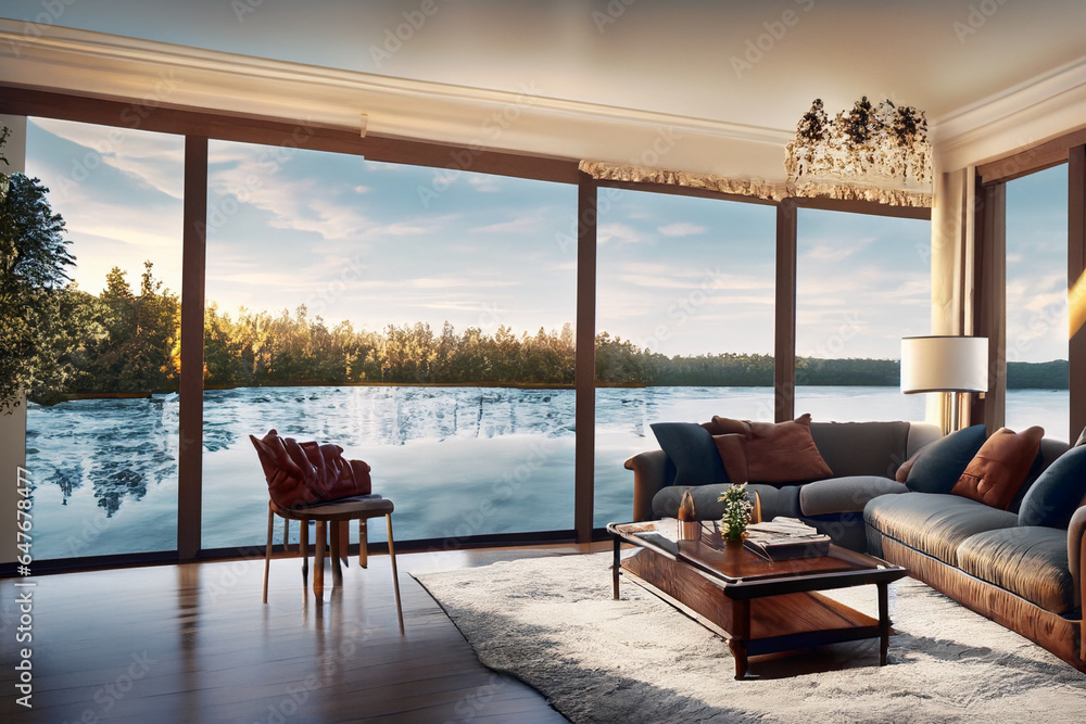 Fototapeta premium modern living room