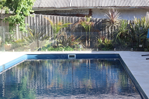 swimming pool in a resort