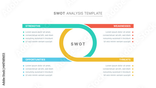 SWOT Analysis Infographic Chart Template Design