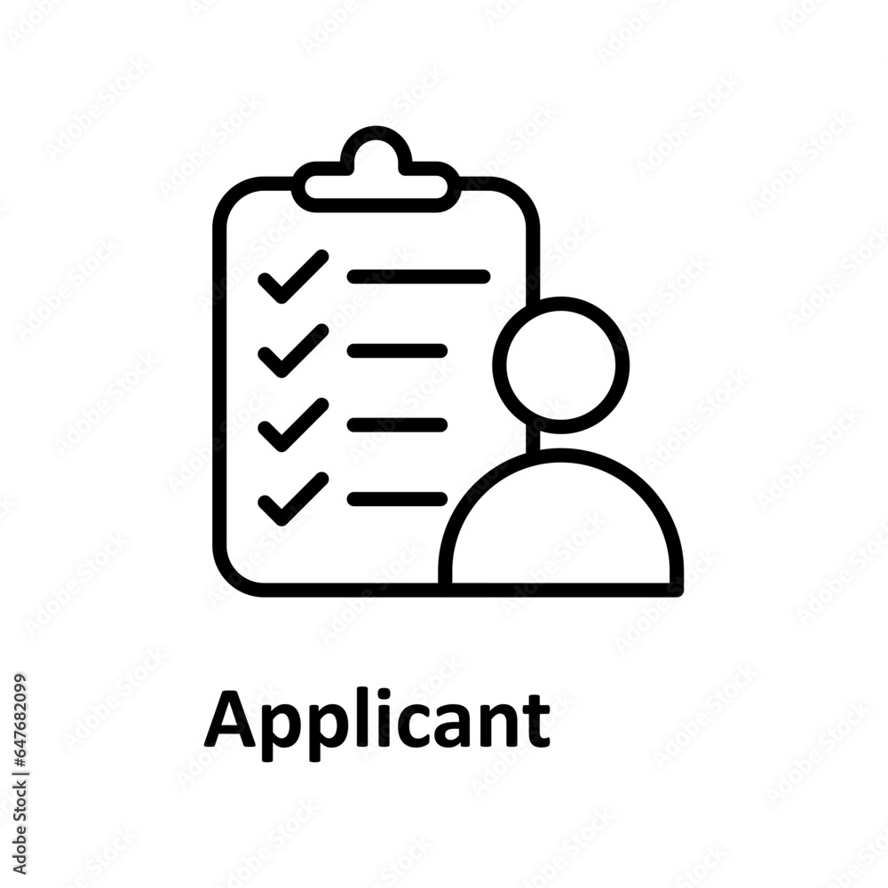 Candidate Vector Icon

