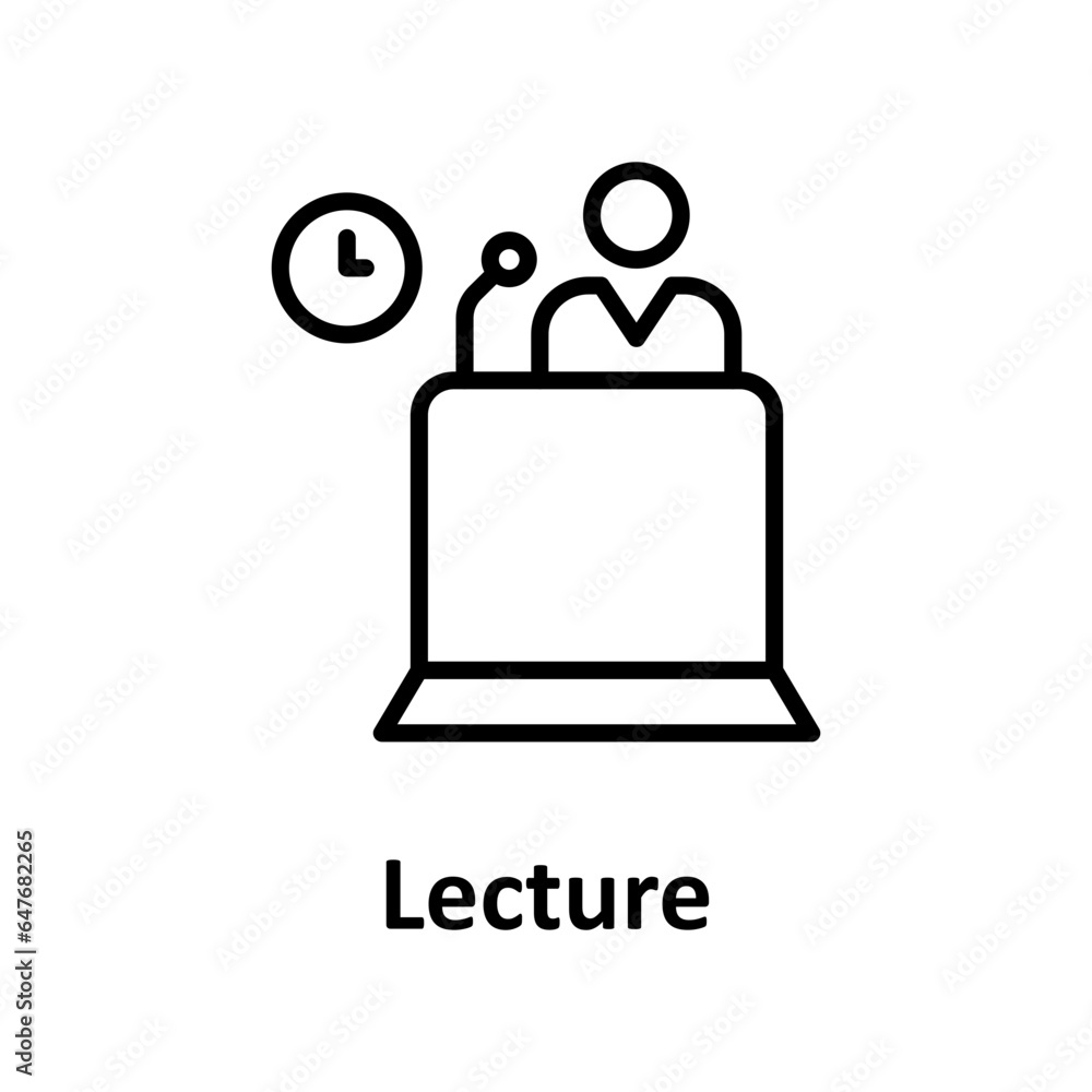 Lecture Vector Icon
Lecture Vector Icon