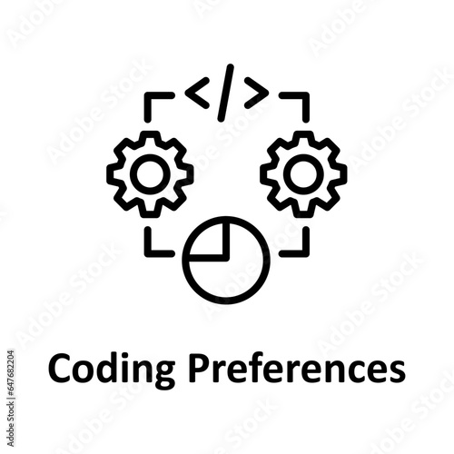 Coding preferences Vector Icon

