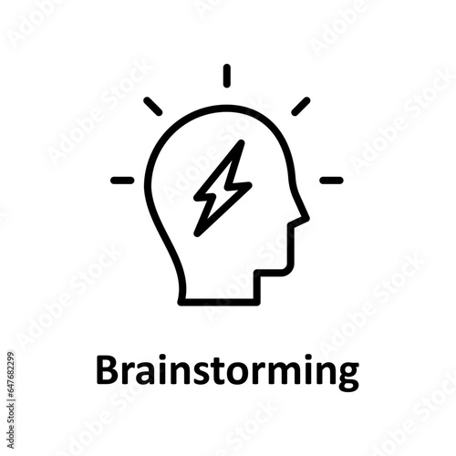 Brainstorming Vector Icon

