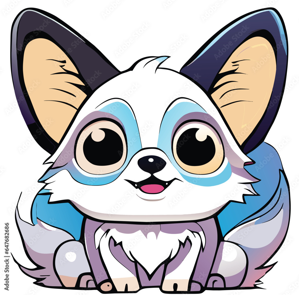 Obraz premium Adorable Cartoon Puppy: Vector Illustration