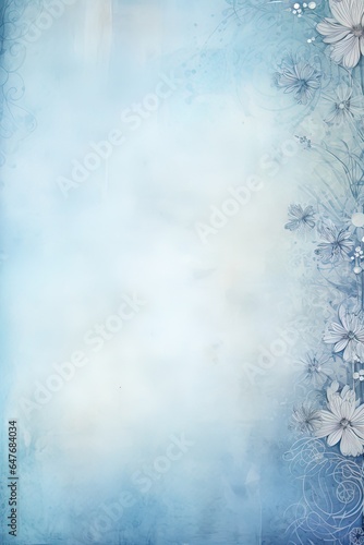 Pastel blue background for the design. Design of postcards, albums, notebooks. © Irina