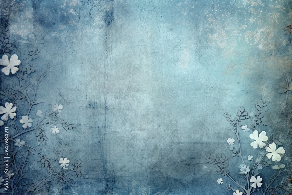 Fototapeta premium Pastel blue background for the design. Design of postcards, albums, notebooks.