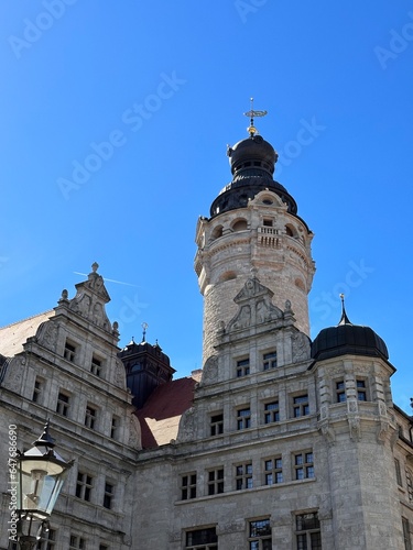 Turm des Rathaus zu Leipzig