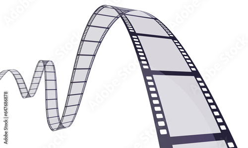 Fototapeta Naklejka Na Ścianę i Meble -  3d render Film Reel strip (clipping path)