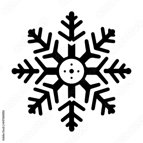  Snowflake Silhouettes , Keep Frozen Icon on Transparent Background. 