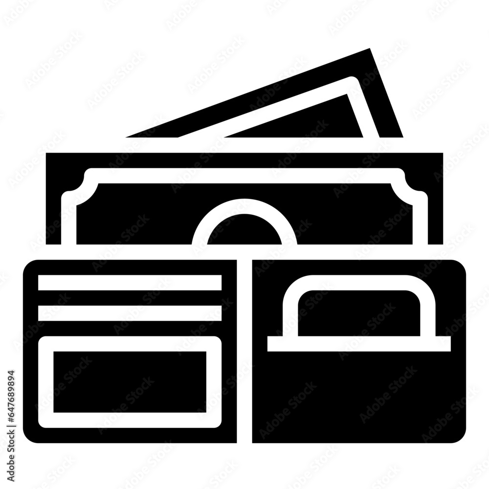WALLET filled outline icon,linear,outline,graphic,illustration WALLET filled outline icon,linear,outline,graphic,illustration