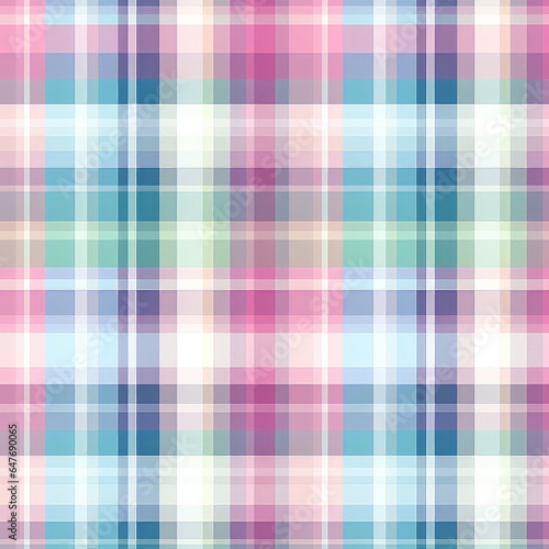 Seamless pattern using a plaid or Tartan style color of spring and soft tones