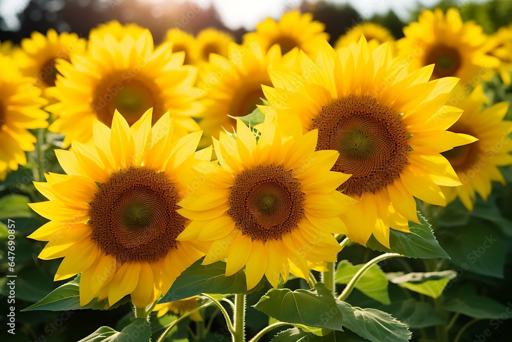 sunflowers in the garden (AI Generated)