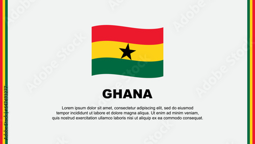 Free Download Ghana Flag Abstract Background Design Template. Ghana Independence Day Banner Social Media Vector Illustration. Ghana Cartoon - GFXLoad