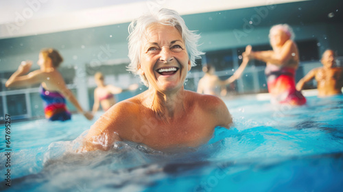 Active Aging: Senior Women Thrive in Aqua Class