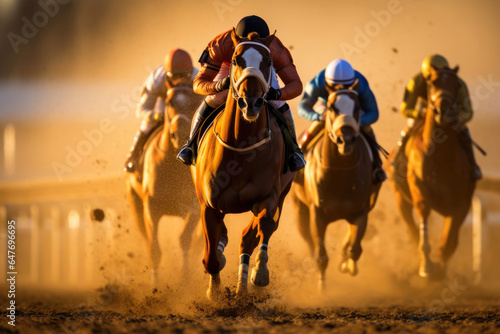 Photographie Power and Precision: Horse Racing's Artistry