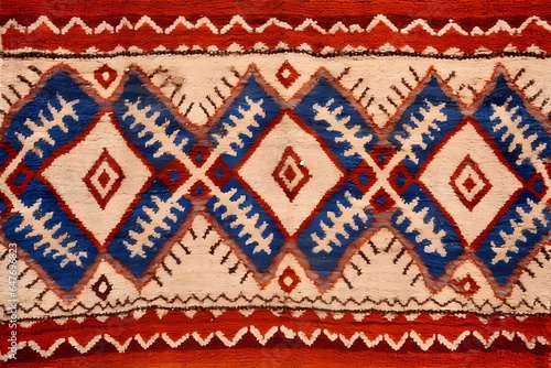 Moroccan carpet with traditional Berber design. Moroccan, Berber design background image