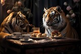 image of tigers at the table