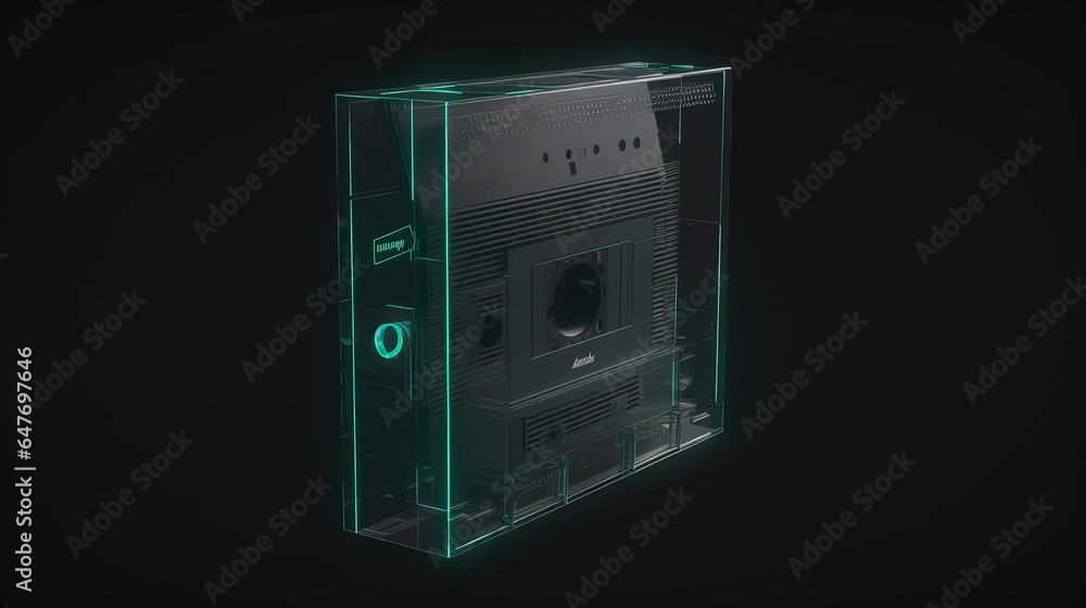 Obraz premium Retro Cassette Tape Generative AI