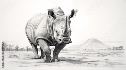 rinoceronte desenho  © Alexandre