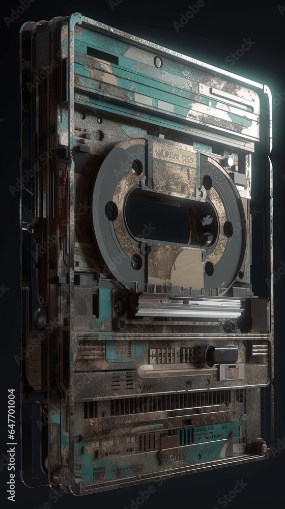 Retro Cassette Tape Generative AI Retro Cassette Tape Generative AI