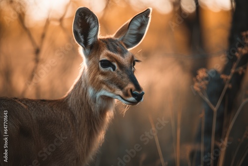 Closeup Shot of an exotic deer in the wild © Sheeba