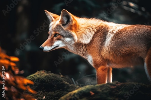 Red fox in the wild