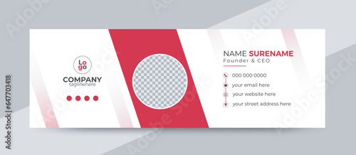 Corporate, Modern and Professional Email Signature. Creative Multipurpose business email signatures