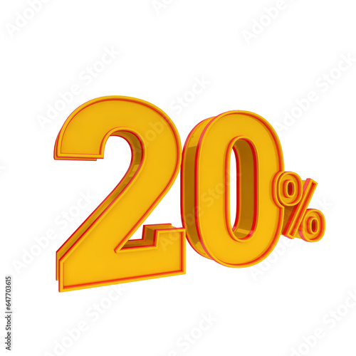 3d golden number 20% percent