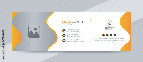 Modern corporate email signature template
