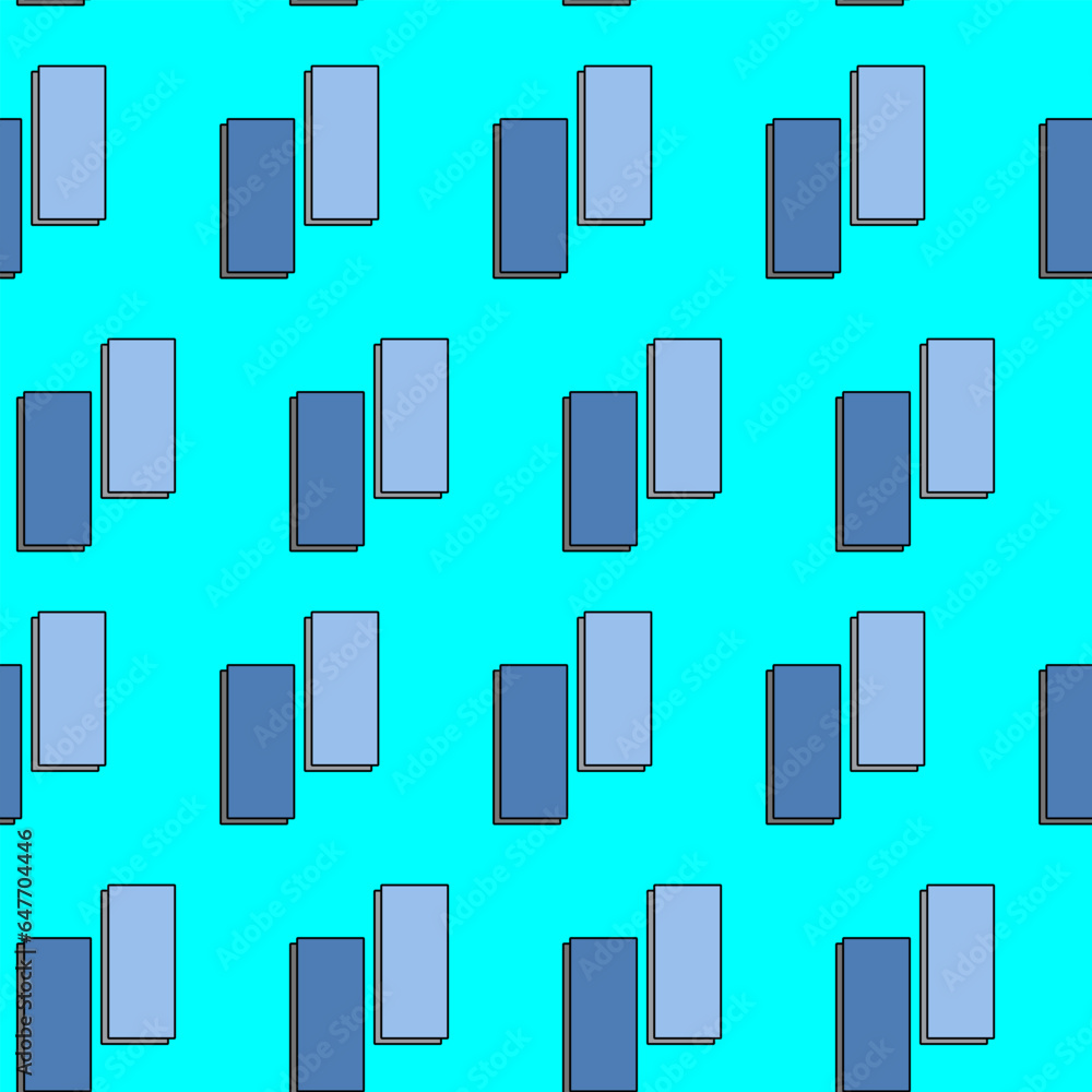 Blue quadrangles on a bright background. Vector seamless pattern. Background illustration, decorative design for fabric or paper. Ornament modern new Blue quadrangles on a bright background. Vector seamless pattern. Background illustration, decorative design for fabric or paper. Ornament modern new