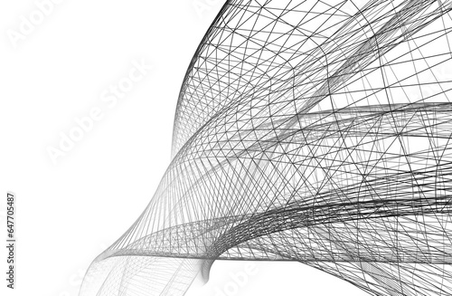 Fototapeta Naklejka Na Ścianę i Meble -  Abstract geometric background 3d rendering