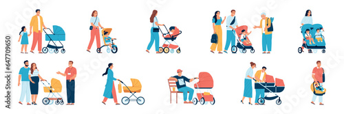 Baby Carriages Set
