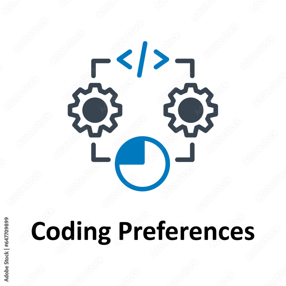 Coding preferences Vector Icon
Coding preferences Vector Icon