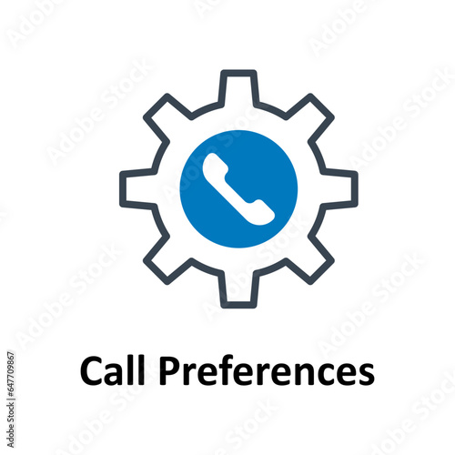 Call preferences Vector Icon

