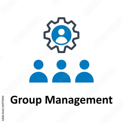 Group management Vector Icon

