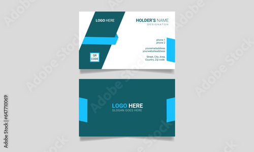 corporate business card design template 