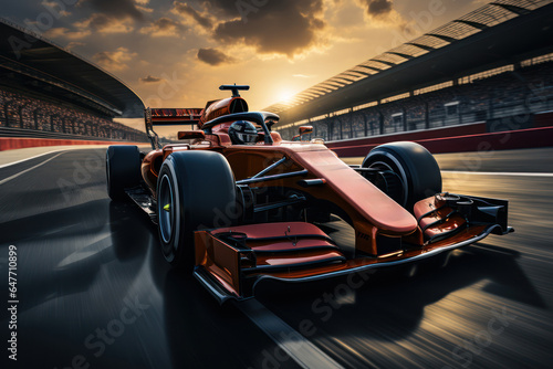 Race car on the, formula 1 race track, © viperagp