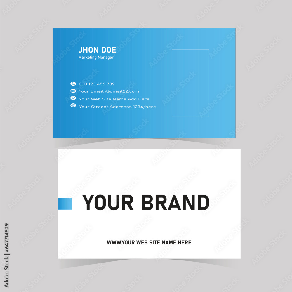 Corporate Business Card Layout Corporate Business Card Layout