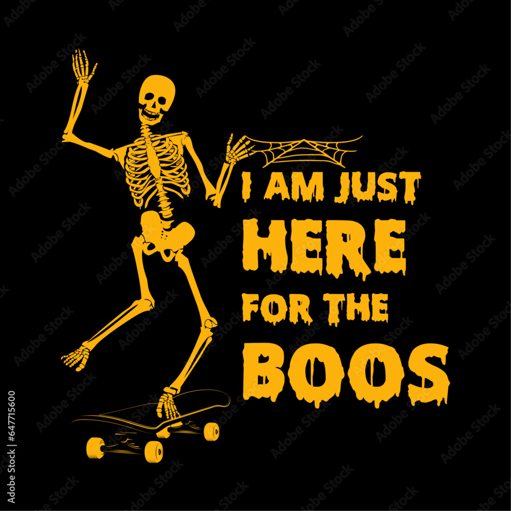 i am just here for the boss, vector tracing illustration artwork skeleton skull skateboarding. Can be used as Logo, Brands, Mascots, tshirt, sticker, patch and Tattoo design. i am just here for the boss, vector tracing illustration artwork skeleton skull skateboarding. Can be used as Logo, Brands, Mascots, tshirt, sticker, patch and Tattoo design.
