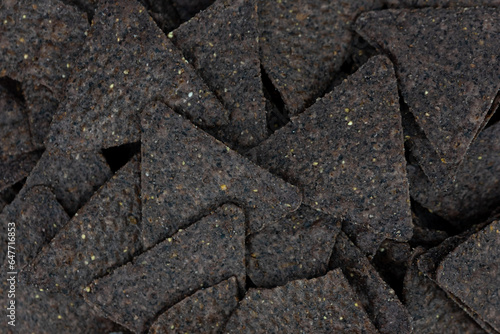 the blue corn chips from fresh cooked corn