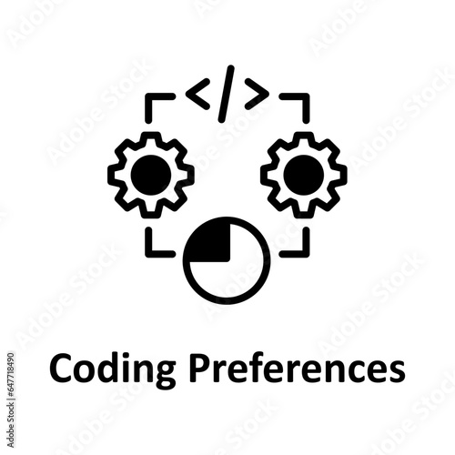 Coding preferences Vector Icon

