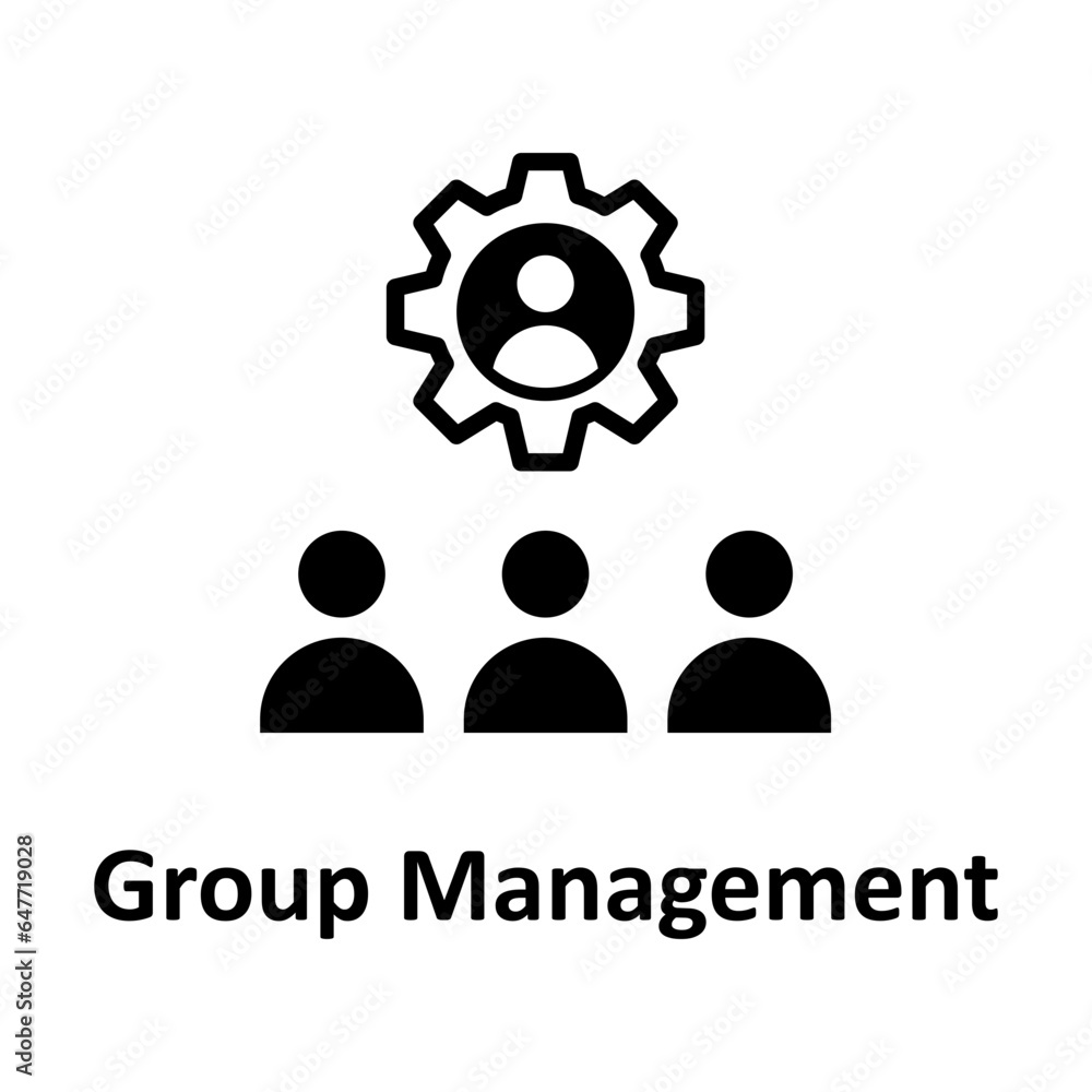 Group management Vector Icon
Group management Vector Icon