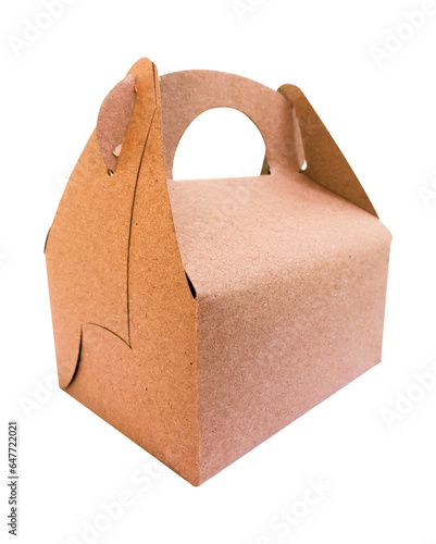 brown food cardboard box mockup