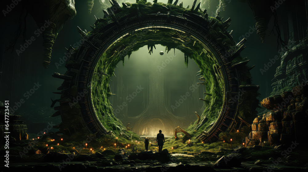 Mysteries Unveiled: Ancient Ruins on an Alien Planet as Imagined by ...