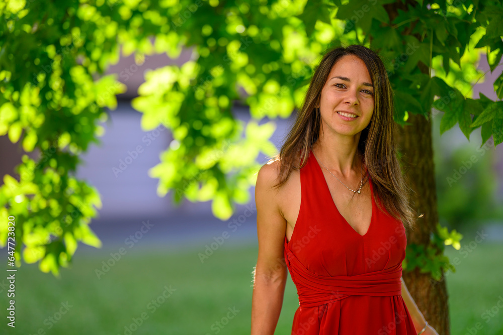 Bella ragazza Abito Rosso