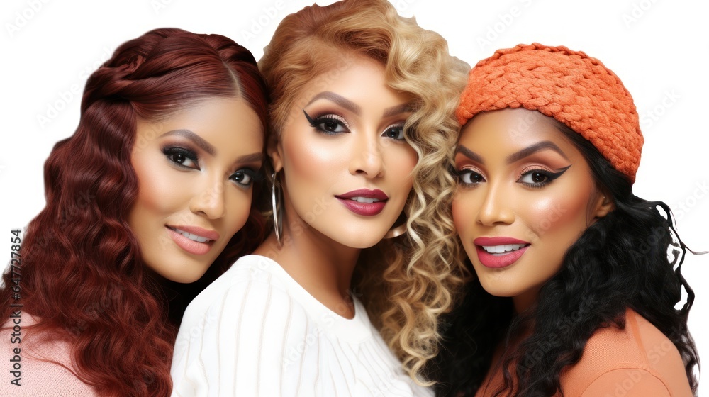 Obraz premium Beautiful women of mixed race